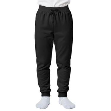 Imagem de Calça Infantil Menino Moletom Flanelada Algodão Ajustável-Masculino