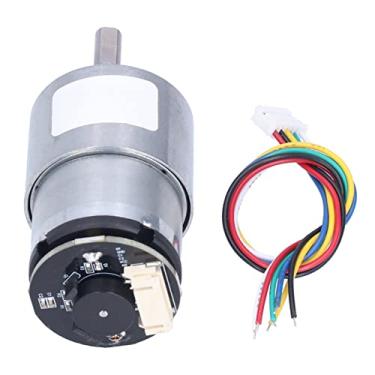Imagem de Ymiko Motor Microengrenado 12V DC Com Codificador, Motor Elétrico de Redução de Velocidade de Alta Precisão para Projetos de Robótica e Automação (60 RPM)