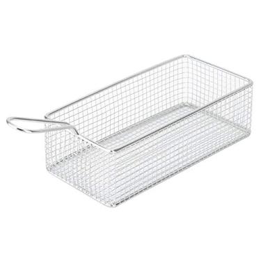 Imagem de Zerodis Cesta de Aço Inoxidável para Servir Batatas Fritas, Mini Coador de Chip para Casa, Bar, Restaurantes, Ferramenta de Cozinha de 1 Peça, Filtro de Alimentos