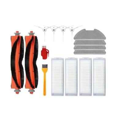 Imagem de Kit de peças de reposição 4 em 1 - Escova principal + Escova lateral + Filtro HEPA + Pano de limpeza, compatível com Xiaomi Mi Robot Vacuum Mop 2 Lite/2 Pro/MJSTL/MJST1SHW(Set 13)