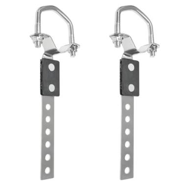 Imagem de 2 peças de cabides de escape resistentes, silenciador giratório flexível, gancho de tubo traseiro, suporte universal de escapamento para a maioria dos sistemas de exaustão de caminhões de carro, serve