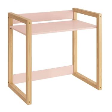 Imagem de Mesa Escrivaninha Infantil Zoe Rosa Fosco - Moveisaqui