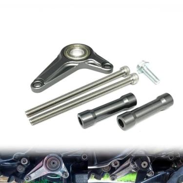 Imagem de GUANYMOTOR MSX125 Acessórios de suporte de eixo de câmbio compatíveis com Msx125 MSX 125SF Grom Monkey 125 Z125MA 2021 2022 2024 2025 Motocicleta CNC Shifter Stabilizer (Titânio)