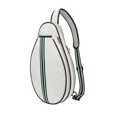 Imagem de Generic Saco de tênis saco de armazenamento de tênis sacola de tênis equipamentos feminino masculino bolsa de ombro saco de transporte saco de raquete de, Bege