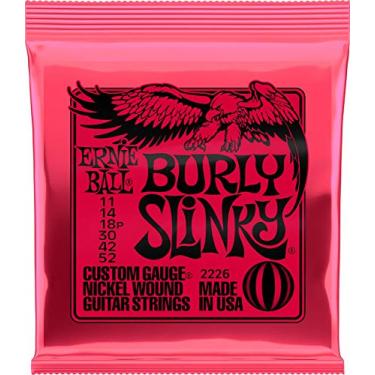 Imagem de Ernie Ball Burly Slinky Nickelwound Electric Guitar Strings 11-52 Gauge