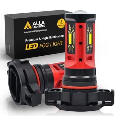 Imagem de Alla Lighting PG20-1 Base 5202 PS19W LED Farol de neblina DRL Upgrade Xtreme Super Bright 1860-SMD 5201 PS24WFF 12085 PSY19W, 6000K Xenon Branco