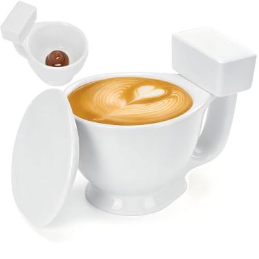 Imagem de uMtsalane P-oops! Presentes de elefante branco para adultos, presentes de Natal para mulheres e homens, caneca de café de banheiro, presente masculino, tigela de frutas, dia dos namorados para ele ela