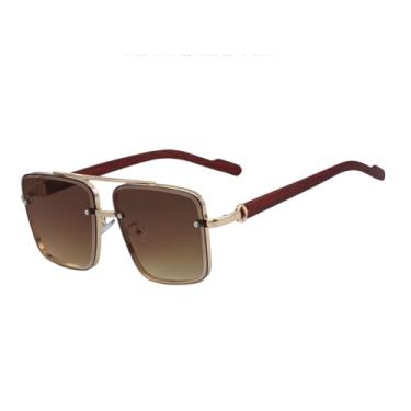 Imagem de VFDHN Óculos de Sol Masculinos Vintage Fashion Retrô Femininos (3)