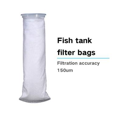 Imagem de GLOGLOW Meias de Filtro de Aquário, Saco de Malha de Filtro de Mícron Com Pano de Algodão de Fibra de Poliéster e Polipropileno, para Filtragem Mecânica de Tanque de Peixes e Captura