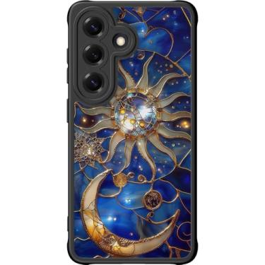 Imagem de DEENAKIN Capa fofa para Samsung Galaxy S26, capa rígida floral estética, compatível com Magsafe, capa protetora fina retrô moderna exclusiva para mulheres e meninas, mística astral