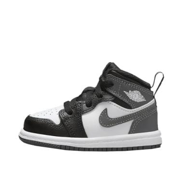 Imagem de Tênis Jordan 1 Mid Baby/Toddler (DQ8425-001, preto/branco/cinza ferro), Preto/Branco/Cinza Ferro, 22