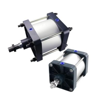 Imagem de SC125/160/200/250/320 Big Bore Pistão de cilindro pneumático de ar padrão grande impulso 25-1000 mm curso duplo ação (curso 450 mm, furo 250 mm)