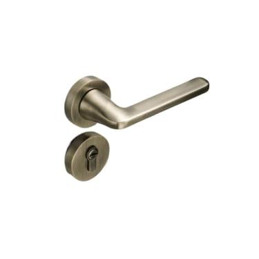 Imagem de Fechadura de porta interior quarto porta doméstica magnética silenciosa fechadura dividida bronze amarelo fechadura de porta de quarto (Bronze)