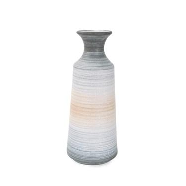 Imagem de Howard Elliott Collection Vaso Drift Tide Grande Outro Azul, Marrom, Branco 15D x 15 L x 38 A