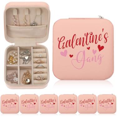 Imagem de Clysee 6 peças para meninas, presentes de viagem, lembrancinhas, organizador de joias com padrão, presentes de aniversário para mulheres, noivas, aniversário de casamento para mãe, esposa, meninas