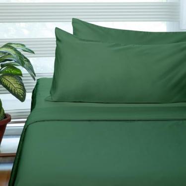 Imagem de Fabdreams Jogo de cama king size 100% algodão orgânico | Conjunto de lençóis de 400 fios | Certificado GOTS | Algodão de fibra longa | Bolsos profundos elásticos de até 43 cm | Macio sedoso brilhante