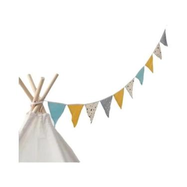 Imagem de Tenda Teepee Portátil Para Crianças De 1,6M, Casa De Brincar Triangula