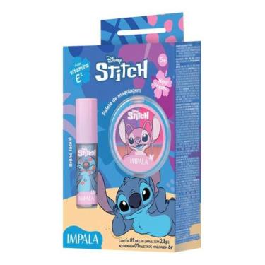 Imagem de Kit Infantil Impala Stitch Maquiagem E Brilho Labial Glitter