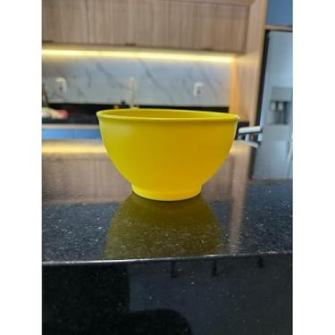 Imagem de Kit Potes 800ml + Tigelas Cumbucas Bowls Plástico - Ideal para Açaí, Sorvete, Doce e Salgado, Prático para Casa e Eventos, Versátil e Durável (Amarelo Claro,20)