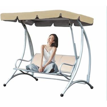 Imagem de Capa de substituição para balanço de pátio de 2 ou 3 lugares, impermeável, para uso externo em jardins e áreas externas, em tecido Oxford 210D~/