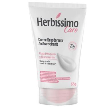 Imagem de Desodorante Antitranspirante Creme Herbíssimo Care Rosa Mosqueta e Nia