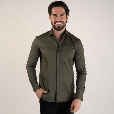 Imagem de Camisa Aramis Tricoline Stretch Verde-Feminino