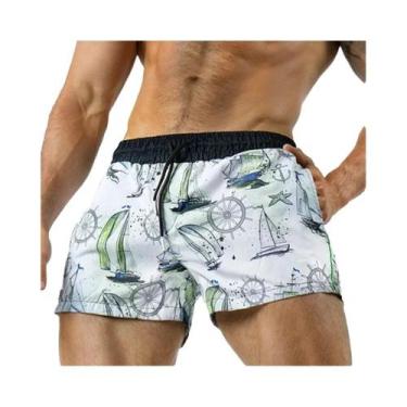 Imagem de Bermuda Masculina De Camuflagem De Secagem Rápida E Respirável Para Co