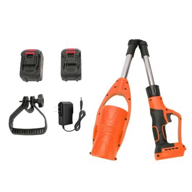 Imagem de Naroote Soprador de Folhas Ventilador Folhas Elétrico Sem Fio Com 2 Baterias Carregador Rápido Ventilador Portátil Leve Dobrável para Limpeza Jardins Pátios, Cuidados Com Gramados (ORANGE)