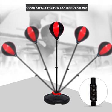 Imagem de Aoresac Ajustável Crianças Saco de Bola de Perfuração Velocidade Boxe Esportes Conjunto Jogo Luta Com Luvas, Adequado para Crianças e Adolescentes, Desenvolver Força Física e Força