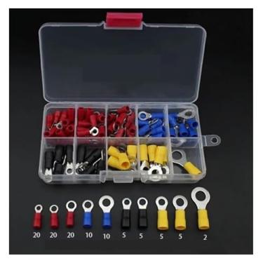 Imagem de 102/140/280/300/480/720 peças Conjunto de terminais de pressão a frio sortidos com alicate (102 peças)