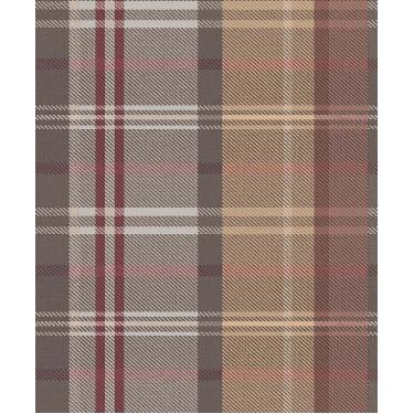 Imagem de Papel de Parede Botany House Xadrez Roxo 15568