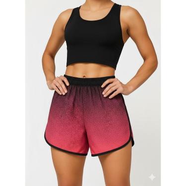 Imagem de Short Treino Fitness Estampado Academia Dry-Feminino