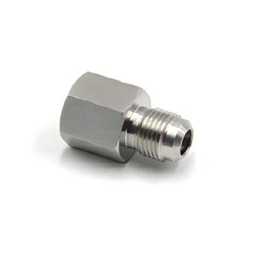 Imagem de HFS (R) Adaptador redutor fêmea JIC 3/20.3 cm para macho JIC 1/5.1 cm aço inoxidável 304 (FJIC 3/20.3 cm x MJIC 1/5.1 cm)