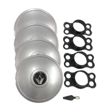 Imagem de Calotas Miollo Renault Clio Aro 14 1999/16 Tradicional Prata