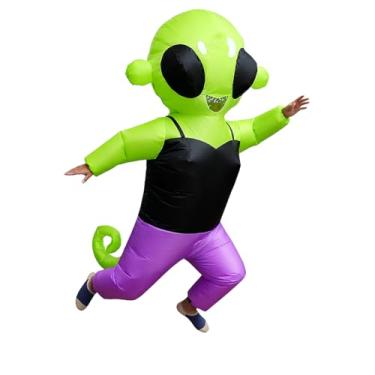 Imagem de Luxtacular Fantasia de alienígena inflável para adultos, fantasia de alienígena para adultos, Halloween, Natal, Alienígena, G