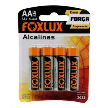 Imagem de Pilha Alcalina Pequena Aa Com 4 Un Foxlux