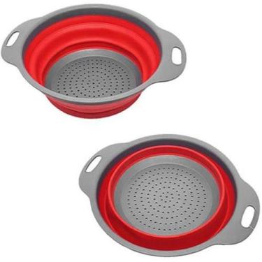 Imagem de Escorredor Alimentos e Utensílios Cozinha Retrátil Silicone - sanremo