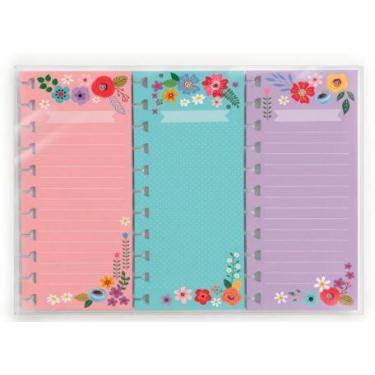 Imagem de Kit Bloquinhos Folhas Removíveis Fina Ideia Floral 6,515,5cm 3 unidade