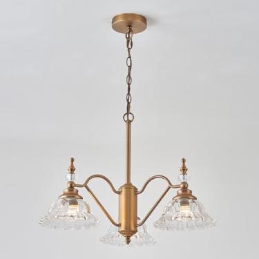 Imagem de JFZANMUA Lustre para sala de jantar luminária sobre mesa cozinha lustre vintage luminária pequena