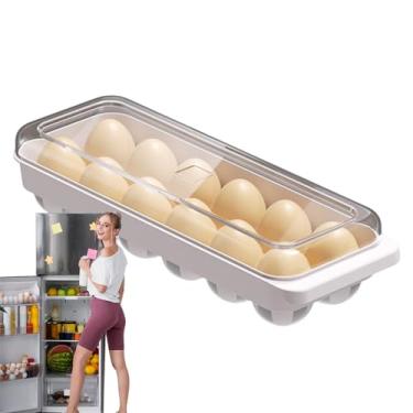 Imagem de Suporte para de geladeira | Organizador empilhável com 12 compartimentos para economia de espaço | Dispensador de com tampa, para geladeira, cozinha, despensa, balcão, preservação de