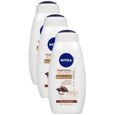 Imagem de Sabonete líquido Nivea de cacau e manteiga de karité 600 ml (pacote co