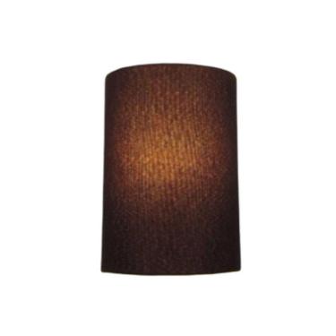 Imagem de Arandela Meia Cana Retro Vivare Md-2003 Cúpula Em Tecido 25-18x10cm - Bivolt Café 127-220v