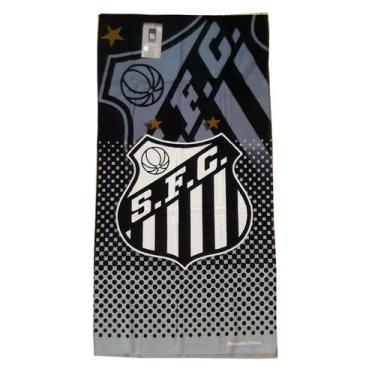 Imagem de Kit Presente Santos - Toalha de Banho + Chaveiro Oficial, Único, Preto
