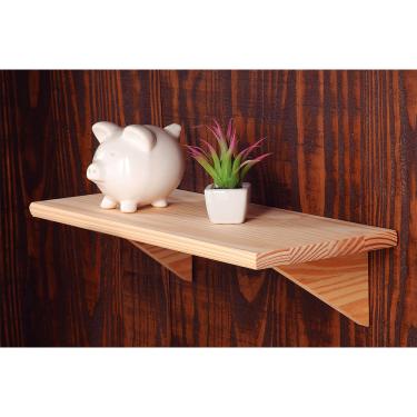 Imagem de Prateleira com Suporte em Madeira Tramontina Natural 50x19x1,8 cm