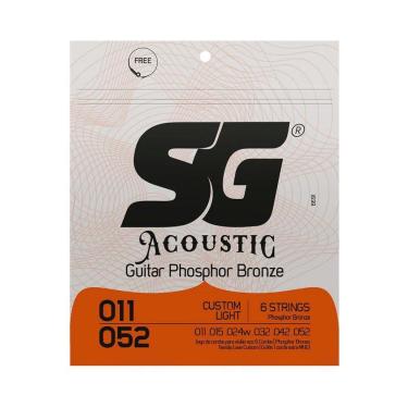 Imagem de Corda Sg P/ Violão Aço Phosphor/bronze Custom Light 11/52 - Ec0471