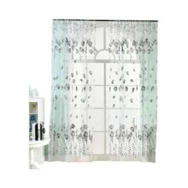 Imagem de Cortinas De Tule Roxas 200x100 CM Modernas Para Sala De Estar, Quarto 