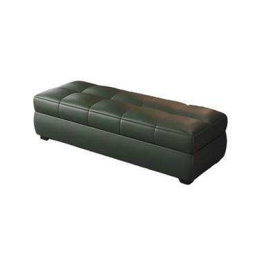 Imagem de Baú De Armazenamento Porta-malas De Armazenamento Caixa De Armazenamento Grande Banco De Sapatos De Entrada Para Sala De Estar Quarto(Green,90x40x40cm)