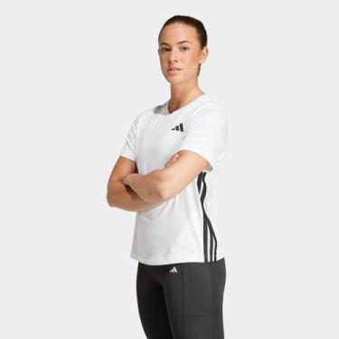 Imagem de Camiseta Adidas Essentials Logo Feminina, Branco, P