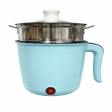 Imagem de Panela Elétrica Multifuncional Compacta Inox Com Vapor 110V Azul
