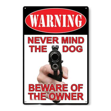 Imagem de Decoração de parede, pintura em ferro, placa de metal de estanho, aviso de pôster